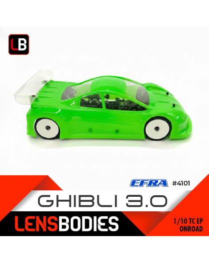 Carrosserie Lens 1/10 Touring Ghibli 3.0 Ultra Light - HOT RACE