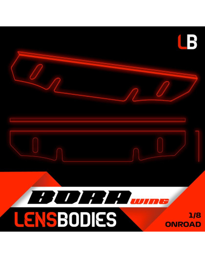Aileron Lens 1/8 Piste Standard - HOT RACE