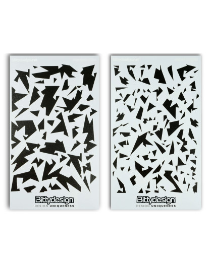 Vinyl Stencil - Camo Artic (A + B) - BITTYDESIGN - BDSTC-018