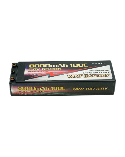 Lipo battery 7.6V 100C 8000mah 2S Stick PK4 - VANT - V0207