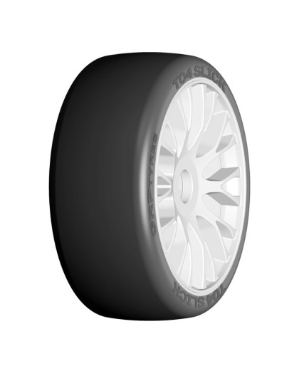 GT 1/8 T04 Slick XM4 (SoftMed) sur jantes RIGIDE (2) - GRP- GTJ04-XM4