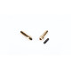 5mm Adjustable Gold Connectors - 18mm Length (2) - NOSRAM - 999200