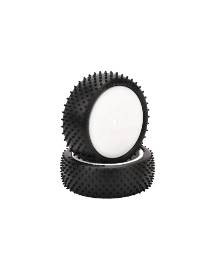 Pneus Mini Dart AV 4wd Silver Montés/Collés (2) - SCHUMACHER - U6872