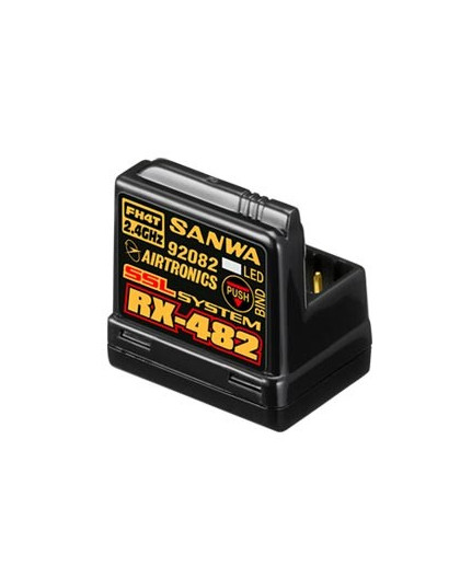 Récepteur Sanwa RX482 2.4ghz FH4 sans antenne - SANWA - S107A41257A