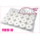 Jantes TT 1/8 Mega blanches (20) - 6MIK - PJ810-10