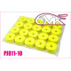 Jantes TT 1/8 Mega jaunes (20) - 6MIK - PJ811-10