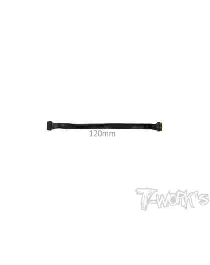 Bl Motor Flat Sensor Cable 120mm (Black) - T-WORKS - EA-038-120