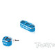 Passe fils 3 trous 4mm (14awg) Bleu - T-WORKS - EA-046-B4-B