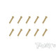 Vis Acier Traitées GOLD Tête UFO 3x14mm (10) - T-WORKS - GSS-314U