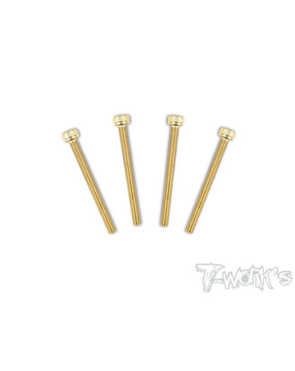 Screws Gold Chc 3X35mm (4) - T-WORKS - GSS-335H