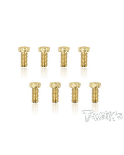 Vis Acier Traitées GOLD FHC 4X10mm (10) - T-WORKS - GSS-410H