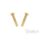 4mmx22mm Gold Steel Button Head Screws (2Pcs) - T-WORKS - GSS-422B