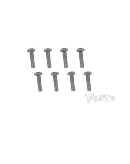 Vis Acier Traitées NICKEL BHC 4x12mm (8) - T-WORKS - NSS-412B