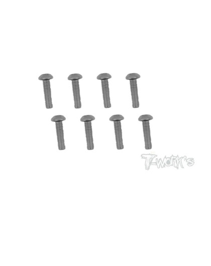 4mmx16mm Nickel Button Head Screw (8Pcs) - T-WORKS - NSS-416B