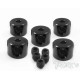 Bagues d'arrêt de 2 mm noires (5) - T-WORKS - TA-020BK