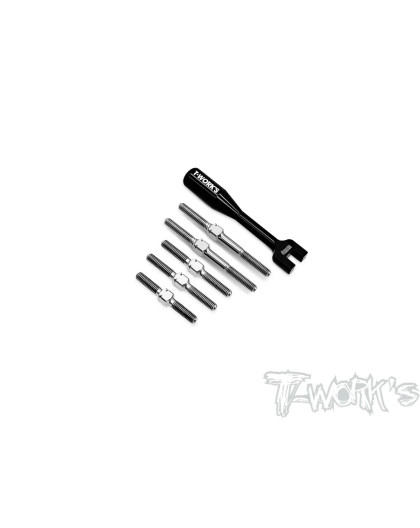 Kit de pas inverses en titane pour X-RAY X4 2024 - T-WORKS - TB-279