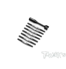 Titanium Turnbuckle Set Rc10 B74.2 / Rc10 B74.2D - T-WORKS - TB-278