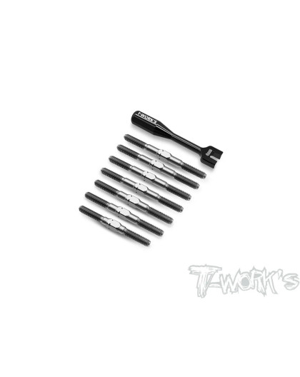 Titanium Turnbuckle Set Rc10 B74.2 / Rc10 B74.2D - T-WORKS - TB-278
