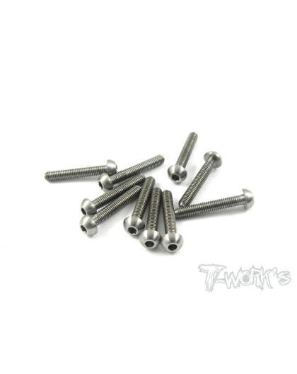 3mm X 18mm Titanium Hex. Bhc Screw - T-WORKS - TSS-318B