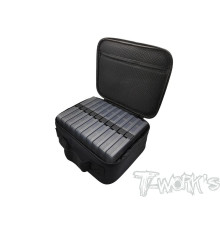 Sacoche 25x10x20cm étanche complète + 10 boîtes - T-WORKS - TT-119-B