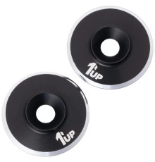 Rondelles de fixation d'aileron M3 - Noir (2) - 1UP - 1UP-820021