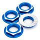 Lockdown 17mm Wheel Nuts - 4pcs - Blue - 1UP - 1UP-87011