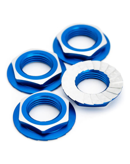 Lockdown 17mm Wheel Nuts - 4pcs - Blue - 1UP - 1UP-87011