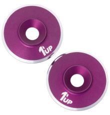 Rondelles de fixation d'aileron M3 - Violet (2) - 1UP - 1UP-820321