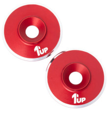 LowPro Wing Washers - M3 - 2pcs - Red Shine - 1UP - 1UP-820521