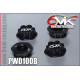 Ecrous de roues borgnes - Noir (4) - 6MIK - PW0100B