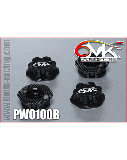 Ecrous de roues borgnes - Noir (4) - 6MIK - PW0100B