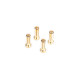 5mm Gold Connectors - Worksteam - 18mm Length (4 Pcs.) - LRP - 499306