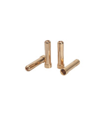 5mm To 4mm Gold Works Team Adapter Plug (4 Pcs.) - LRP - 65811