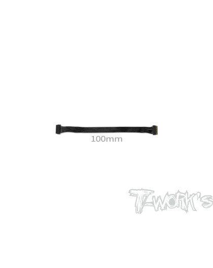 Câble Sensor Plat Noir - 100mm- T-WORKS - EA-038-100