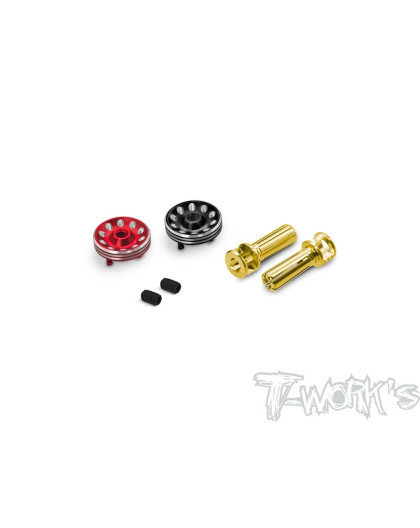 Prises PK 5 + Caches Noir/Rouge Long +(2+2) V2 - T-WORKS - EA-048-5BR