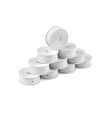 Jantes TT 1/10 avant 2WD - Blanc (10) - HUDY - 803211