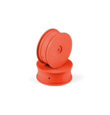 Jantes TT 1/10 avant 2WD - Orange (2) - HUDY - 803210-O