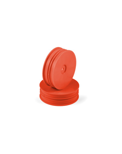 Jantes TT 1/10 avant étroite 2WD - Orange (2) - HUDY - 803220-O