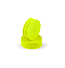 Jantes TT 1/10 avant étroite 2WD - Jaune (2) - HUDY - 803220-Y