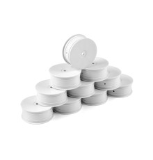 Jantes TT 1/10 avant 4WD - Blanc (10) - HUDY - 803231