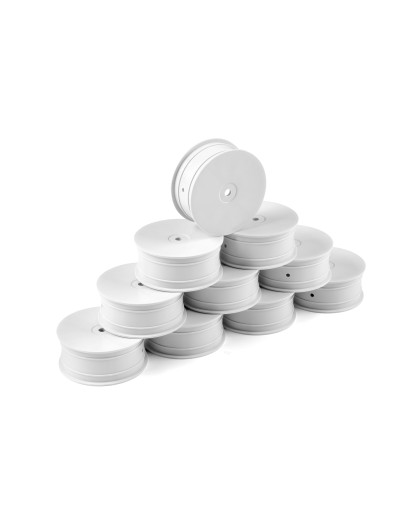 Jantes TT 1/10 avant 4WD - Blanc (10) - HUDY - 803231