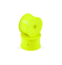 Jantes TT 1/10 arrière 2WD/4WD - Jaune (2) - HUDY - 803240-Y