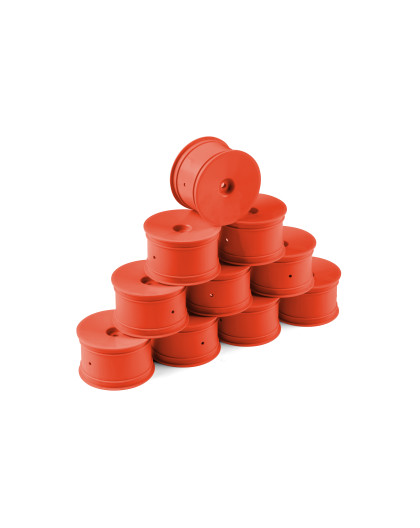 Jantes TT 1/10 arrière 2WD/4WD - Orange (10) - HUDY - 803241-O