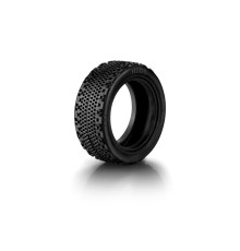 Pneus TT 1/10 avant 4WD Carpet - 101 (2) - HUDY - 814101