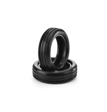 Pneus TT 1/10 avant 2WD - 302 - Soft (2) - HUDY - 812302D-S