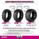 Pneus TT 1/10 avant 4WD - 303 - Soft (2) - HUDY - 814303D-S