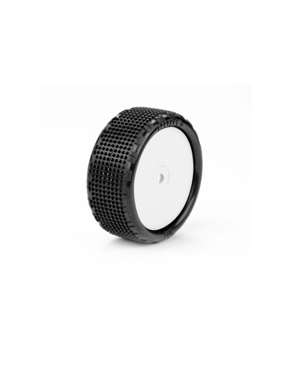 Pneus TT 1/10 AV 4WD collés - 102 - Medium (2) - HUDY - 854102-M