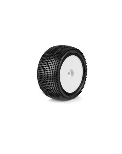 Pneus TT 1/10 AR 2WD/4WD collés - 102 - Medium (2) - HUDY - 856102-M