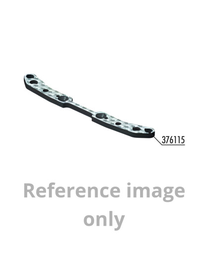 X1 CARBON REAR BRACE FOR SIDE SPRINGS & UPSTOP - XRAY - 376115