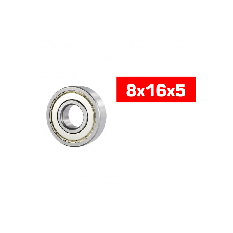 8X16X5mm Select Hs Metal Shielded  Bearing Set (10) -ULTIMATE -UR7802